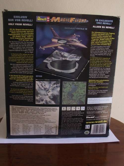 Revell Dassault Rafale M Magic Flight With Magnet Hover Technology --- 09100