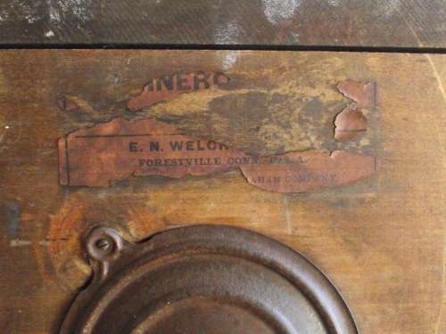 EN WELCH MANTEL CLOCK FORESTVILLE CONN U.S.A