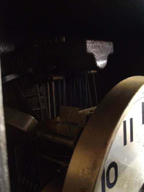 VINTAGE F.M.S OAK CASED WALL CLOCK