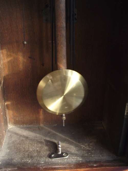 VINTAGE F.M.S OAK CASED WALL CLOCK