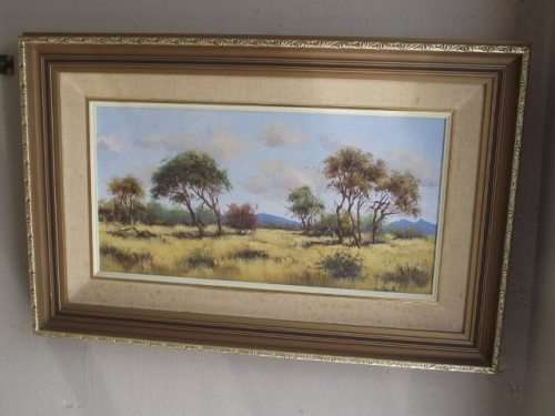 LOVELY DIRK VENTER LANDSCAPE PAINTING OIL ON BOARD, SIGNED AND DATED 81