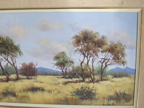 LOVELY DIRK VENTER LANDSCAPE PAINTING OIL ON BOARD, SIGNED AND DATED 81