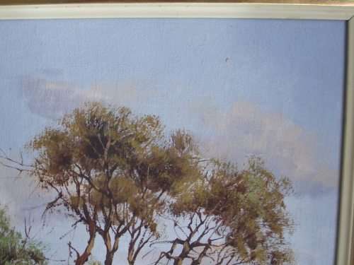 LOVELY DIRK VENTER LANDSCAPE PAINTING OIL ON BOARD, SIGNED AND DATED 81