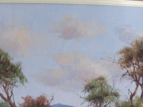 LOVELY DIRK VENTER LANDSCAPE PAINTING OIL ON BOARD, SIGNED AND DATED 81