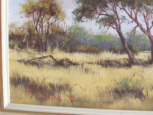 LOVELY DIRK VENTER LANDSCAPE PAINTING OIL ON BOARD, SIGNED AND DATED 81