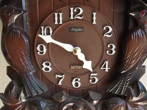 BATTERY RHYTHM CUCKOO CLOCK