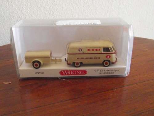 WIKING HO DR OETKER  VW KOMBI AND TRAILER