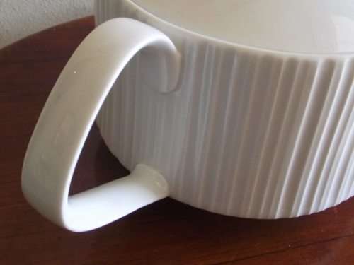 AMAZING ROSENTHAL RIBBED STUDIO-LINE TEA POT SIGNED ON LID
