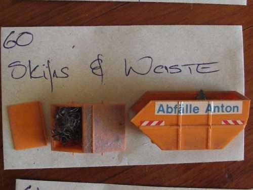 HO SCALE SKIPS AND WASTE