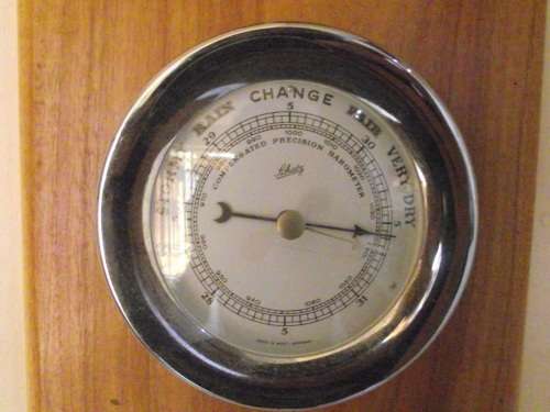 SCHATZ SHIPS WALL CLOCK AND BAROMETER