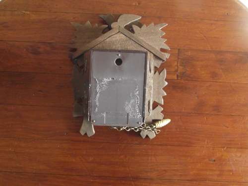 Vintage Wooden Mini Cuckoo Style Clock For spares or repair