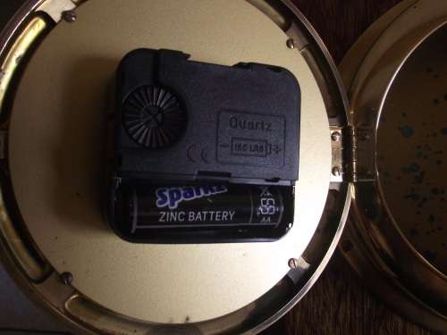 BRASS SHIP'S BARIGO QUARTZ WALL CLOCK