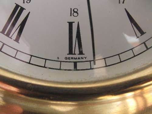 BRASS SHIP'S BARIGO QUARTZ WALL CLOCK