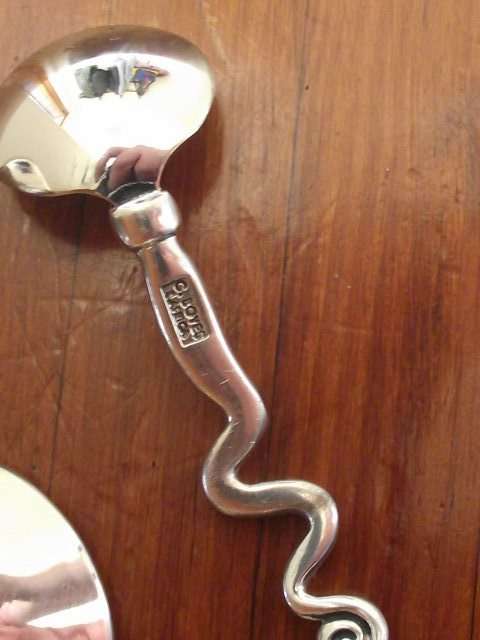 LOVELY CARROL BOYES SUGAR BOWL AND MATCHING SPOON-WAVE DESIGN