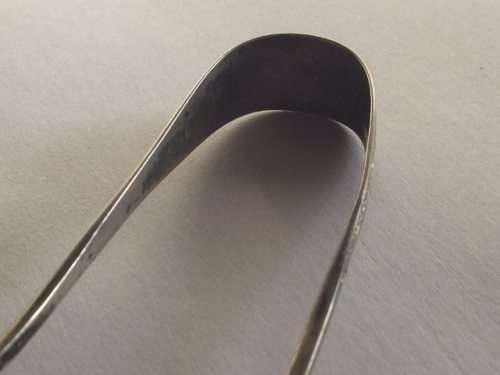 LOVELY HALLMARKED BIRMINGHAM STERLING SILVER SUGAR TONGS, MAKERS MARK J.G