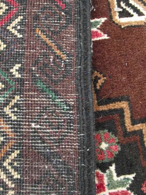 HAND WOVEN BALOUCH PERSIAN RUG --- HAS SOME BALDING