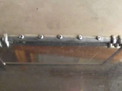 LOVELY CARROL BOYES PEWTER AND STAINLESS STEEL SERVIETTE HOLDER-HEART DESIGN