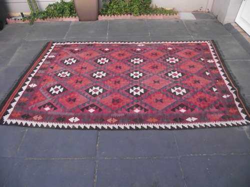 LARGE HAND WOVEN KELIM