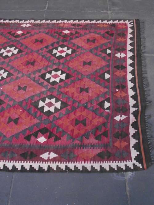 LARGE HAND WOVEN KELIM