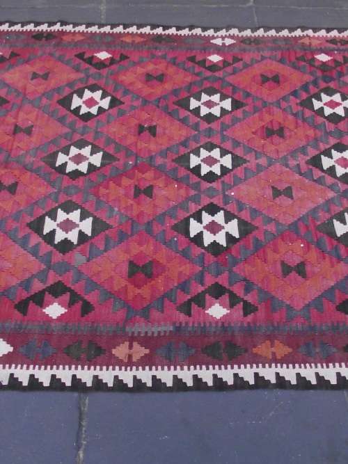 LARGE HAND WOVEN KELIM