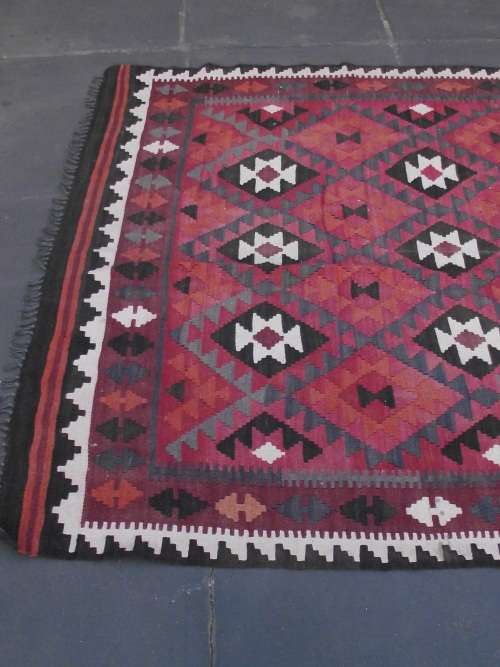 LARGE HAND WOVEN KELIM