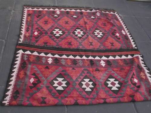 LARGE HAND WOVEN KELIM