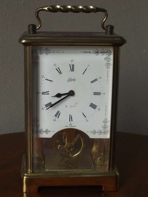 SCHATZ 59 - 8 DAY CARRIAGE CLOCK