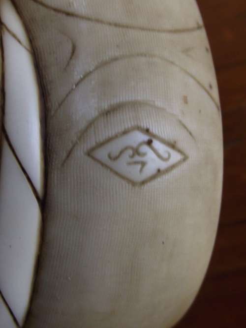 John Biccard Crushed Marble "Dolby' Orangutan in Meditation Position