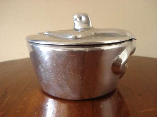 CARROL BOYES LIDDED SUGAR BOWL----SWIMMING MAN