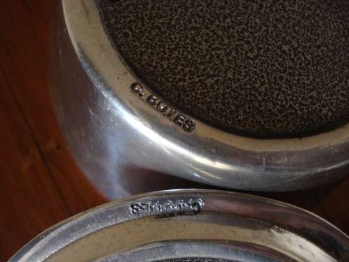 CARROL BOYES LIDDED SUGAR BOWL----SWIMMING MAN