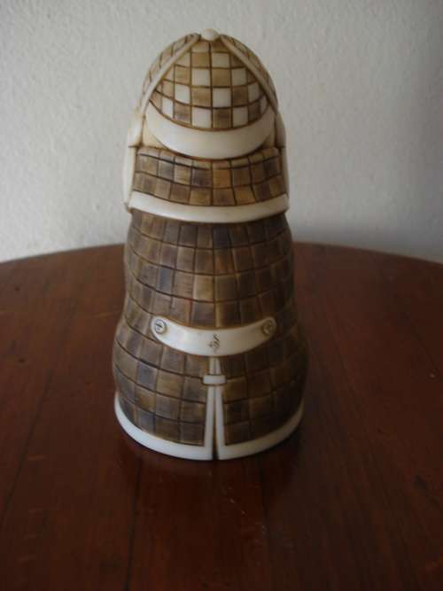 Collectable "Sherlock Holmes" figurine by John Biccard. Crushed marble. Heavy.