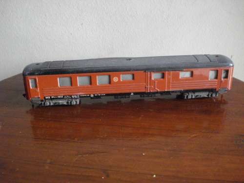 Vintage Fleischmann Tin Metal HO Scale SJ 1415 Baggage Passenger Car