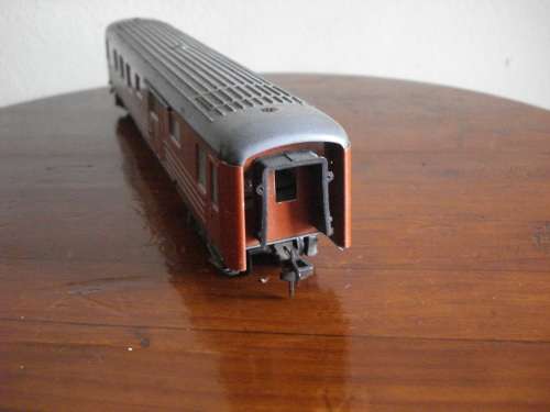 Vintage Fleischmann Tin Metal HO Scale SJ 1415 Baggage Passenger Car