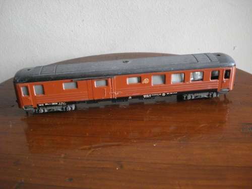 Vintage Fleischmann Tin Metal HO Scale SJ 1415 Baggage Passenger Car