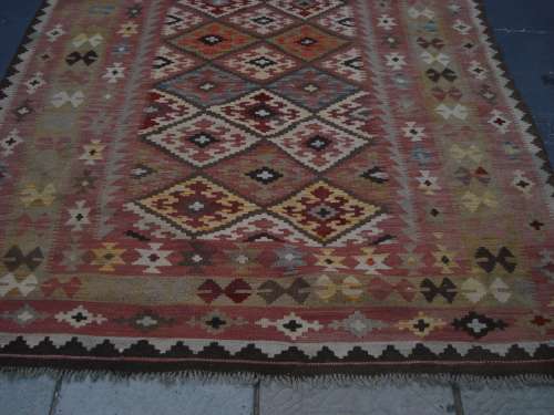 LARGE HAND WOVEN KELIM