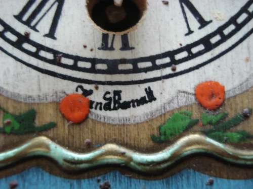 Small mechanical wall clock --- West Germany