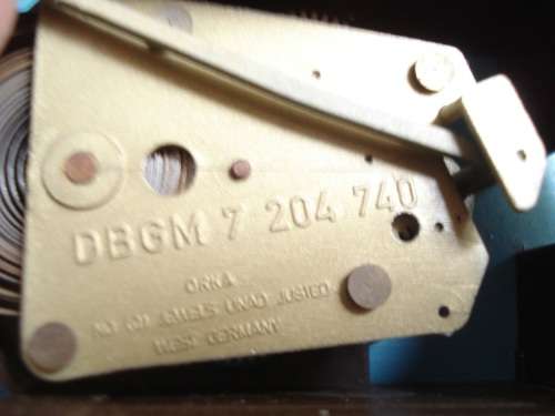 Small mechanical wall clock --- West Germany