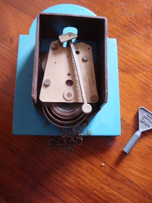 Small mechanical wall clock --- West Germany