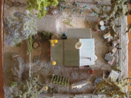 HO SCALE COUNTRY SCENE DIORAMA