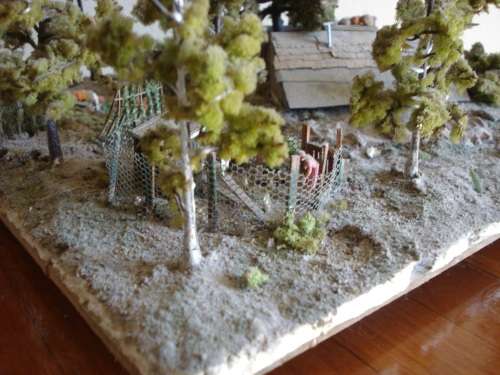 HO SCALE COUNTRY SCENE DIORAMA