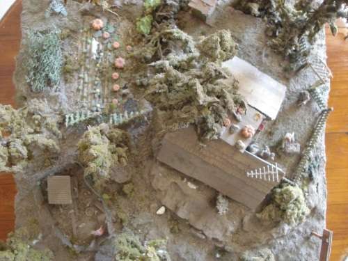 HO SCALE COUNTRY SCENE DIORAMA