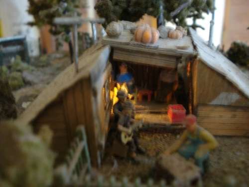 HO SCALE COUNTRY SCENE DIORAMA