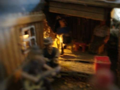 HO SCALE COUNTRY SCENE DIORAMA