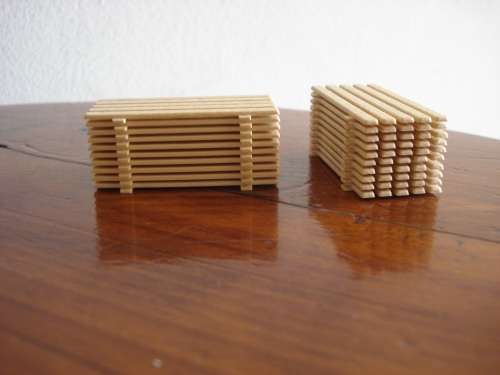 HO SCALE WOODEN PLANK LOAD