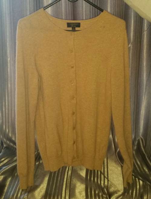 100% CASHMERE!!! Charter Club Beige Jersey