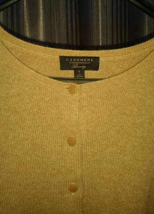 100% CASHMERE!!! Charter Club Beige Jersey