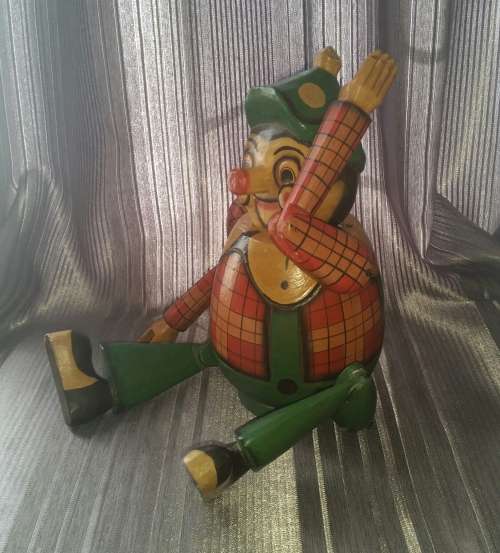 LARGE PINNOCHIO!!! Articulated Wooden Money Box
