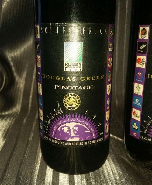 1995 RUGBY WORLD CUP!!! One Bid for 3x Bottles of Pinotage