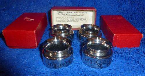 4x 1973 DRURY WICKMAN LTD. Wine Pourers