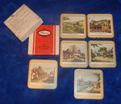 PIMPERNEL Est.1933, 6x Coasters (English Villages)
